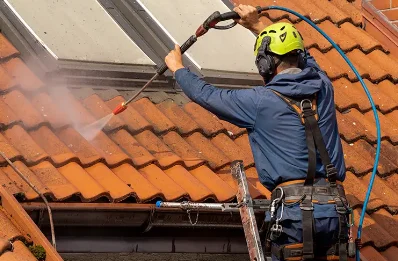 Démoussage et hydrofuge de toiture à Chaise-Dieu